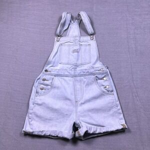 Levis Levi's Shortalls Overalls Women's Premium Big E Denim Small Light Wash